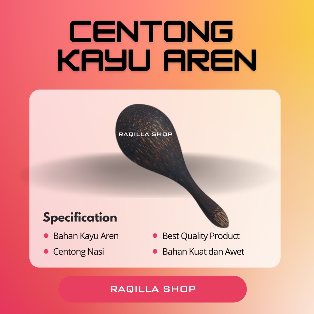 CENTONG NASI KAYU AREN UNIK ANTIK ALAMI MURAH