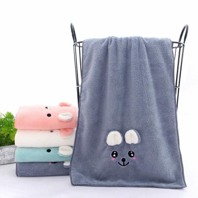 HANDUK MICROFIBER ANIMAL 3D 50X100CM