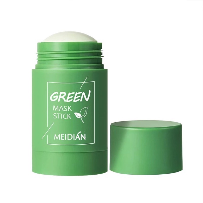 Original Meidian Green tea Clay Mask Stick Komedo Dan Bruntusan sampai Bintik hitam Cocok Untuk Perawatan Wajah Pria Wanita Sampai Putih Dan Glowing