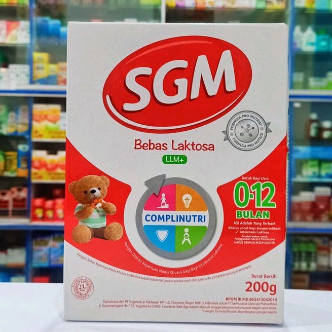 SGM Bebas Laktosa 𝐋𝐋𝐌+ 𝟐𝟎𝟎𝐆𝐑 - Meredakan Diare Bayi