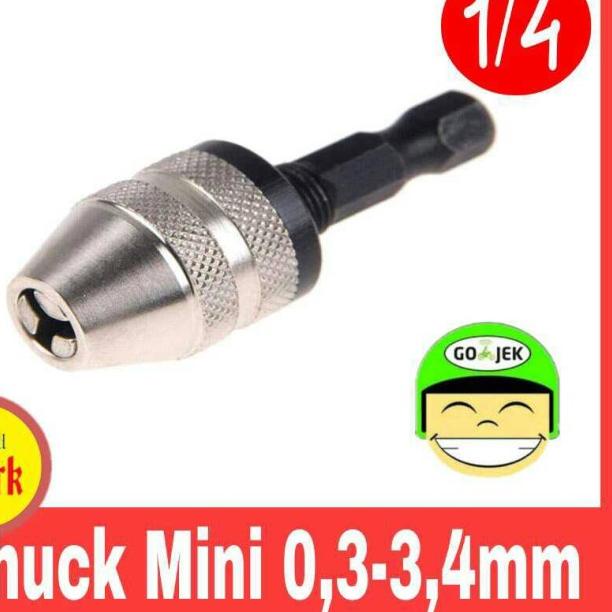 Chuck Kepala Bor Mini Adaptor Bor Keyless Electric Drill