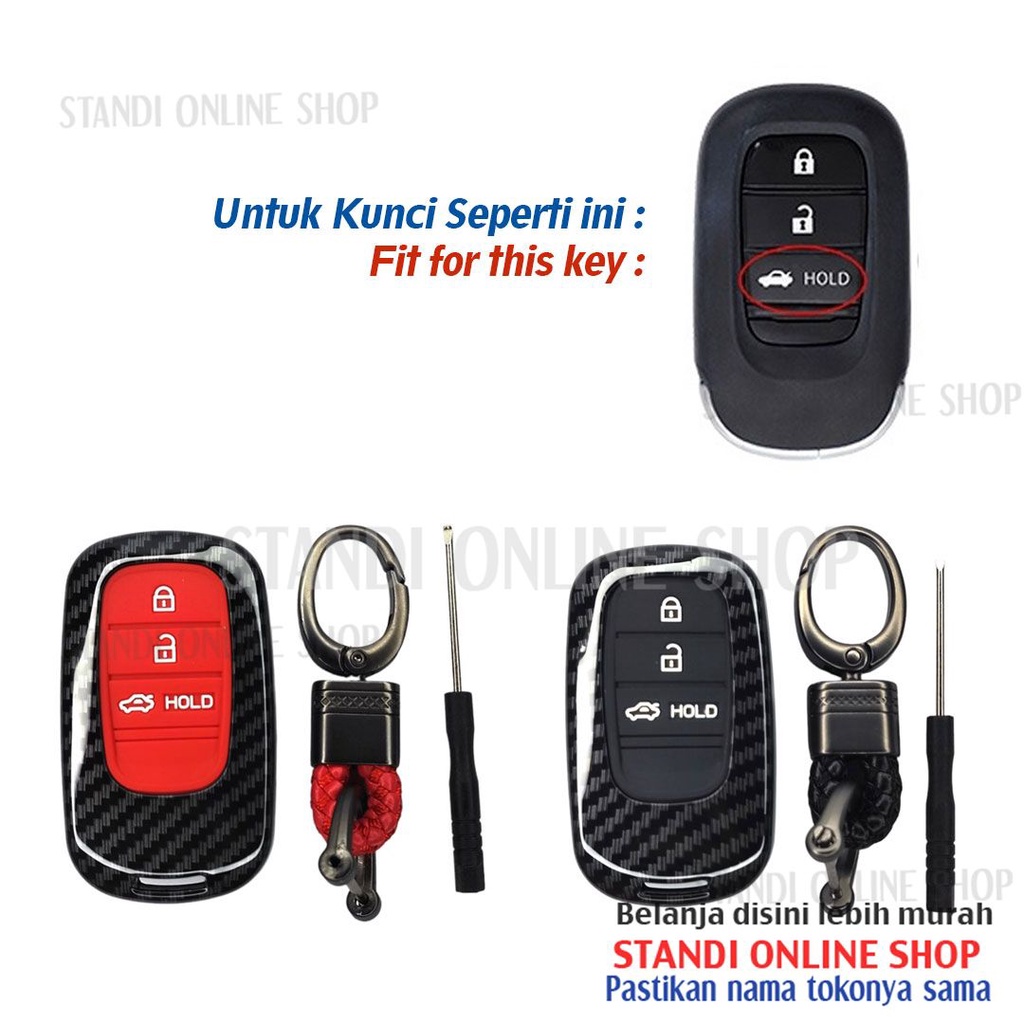 Cover Smartkey Sarung Kunci Carbon Smartkey All New Honda HRV City