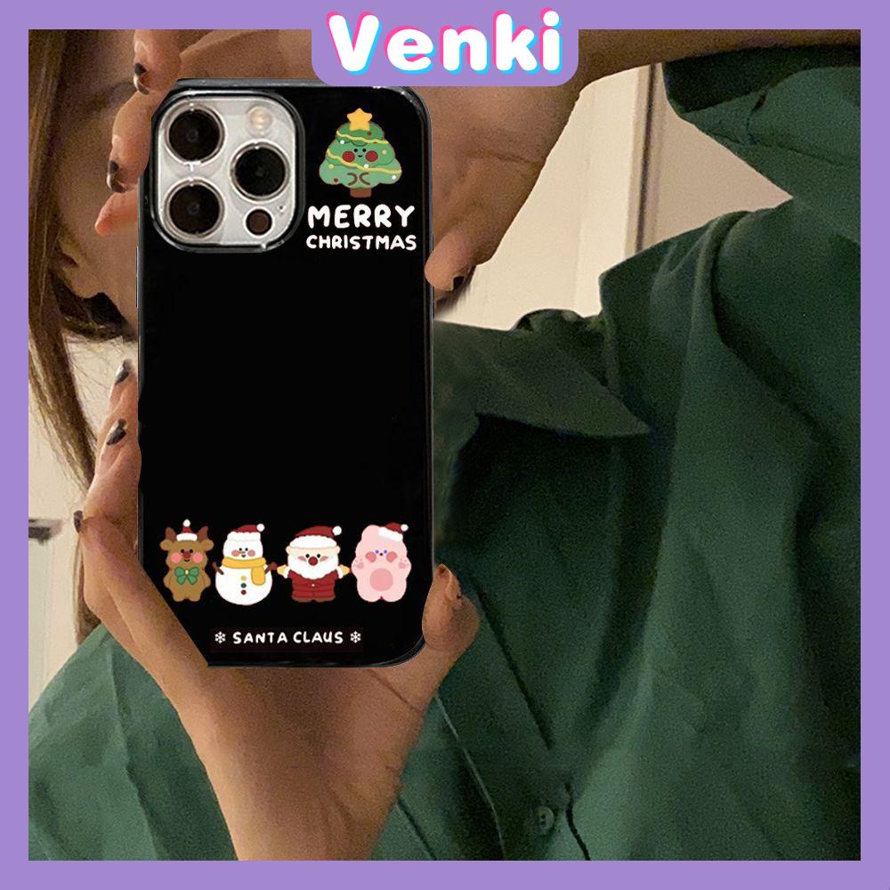 Case iPhone 14 Pro Max TPU Soft Case Merry Christmas Glossy Black Candy Case Camera Protection Shockproof For iPhone 14 13 12 11 Plus Pro Max 7 Plus X XR