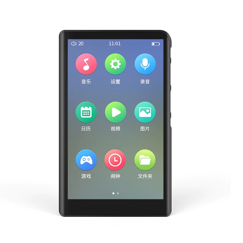 Ruizu Bluetooth HiFi DAP MP4 Player Touchscreen 16GB - H9 - Black