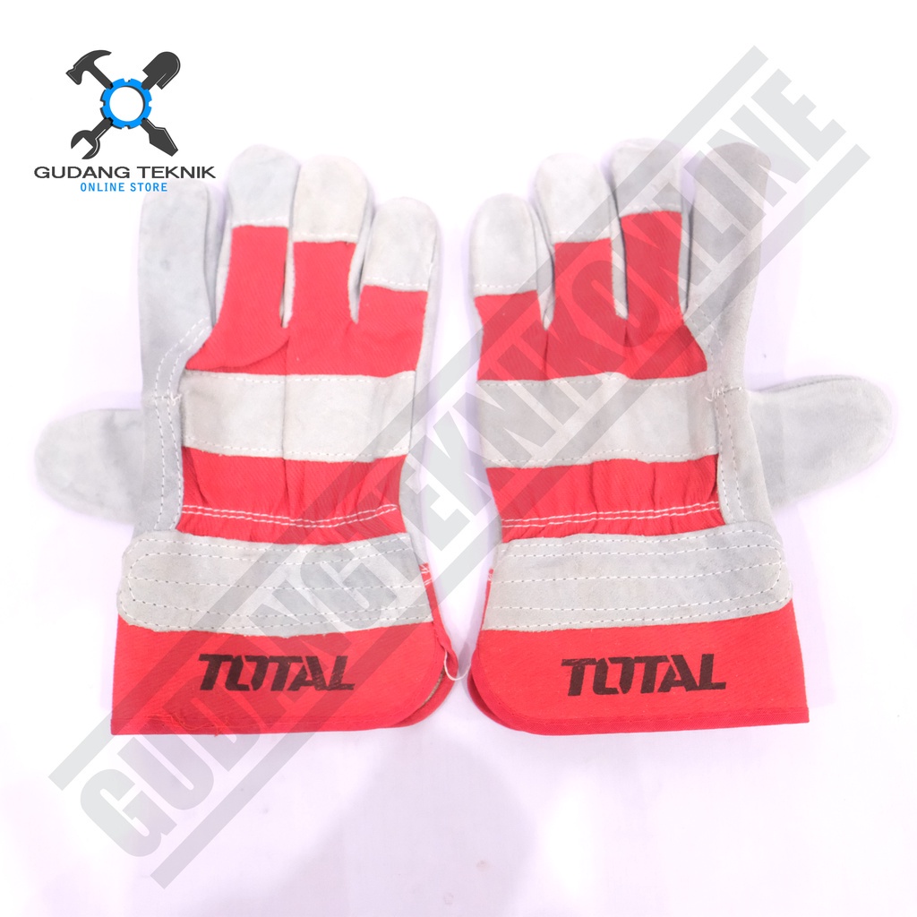 Sarung Tangan Safety Kerja 10.5&quot; TSP14101 TOTAL / Leather Gloves Safety Sarung Tangan Pelindung Kerja 10.5 Inch TSP 14101 TOTAL