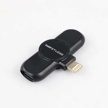 GS7i Taffstudio Mikrofon Wireless Lavalier Portable Mic Usb Lightning G10 Hitam Ori-YA