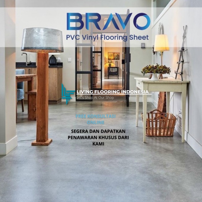 Lantai Vinyl Bravo 1.5mm | Lantai Vinyl Roll Motif Semen