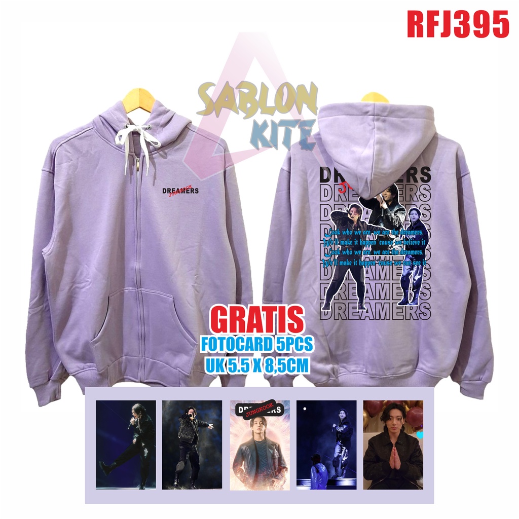 GRATIS FOTOCARD 5PCS JAKET JUNGKOOK DREAMERS RFJ395