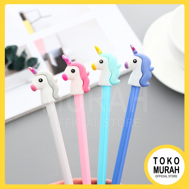 Alat Tulis Pulpen Unicorn Bolpoin Gel Stationary OSM ST0006