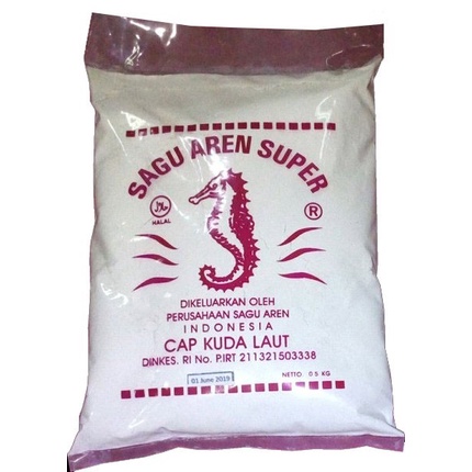 Sagu Aren Kuda Laut 500gr x 20bks DUS / KARTONAN