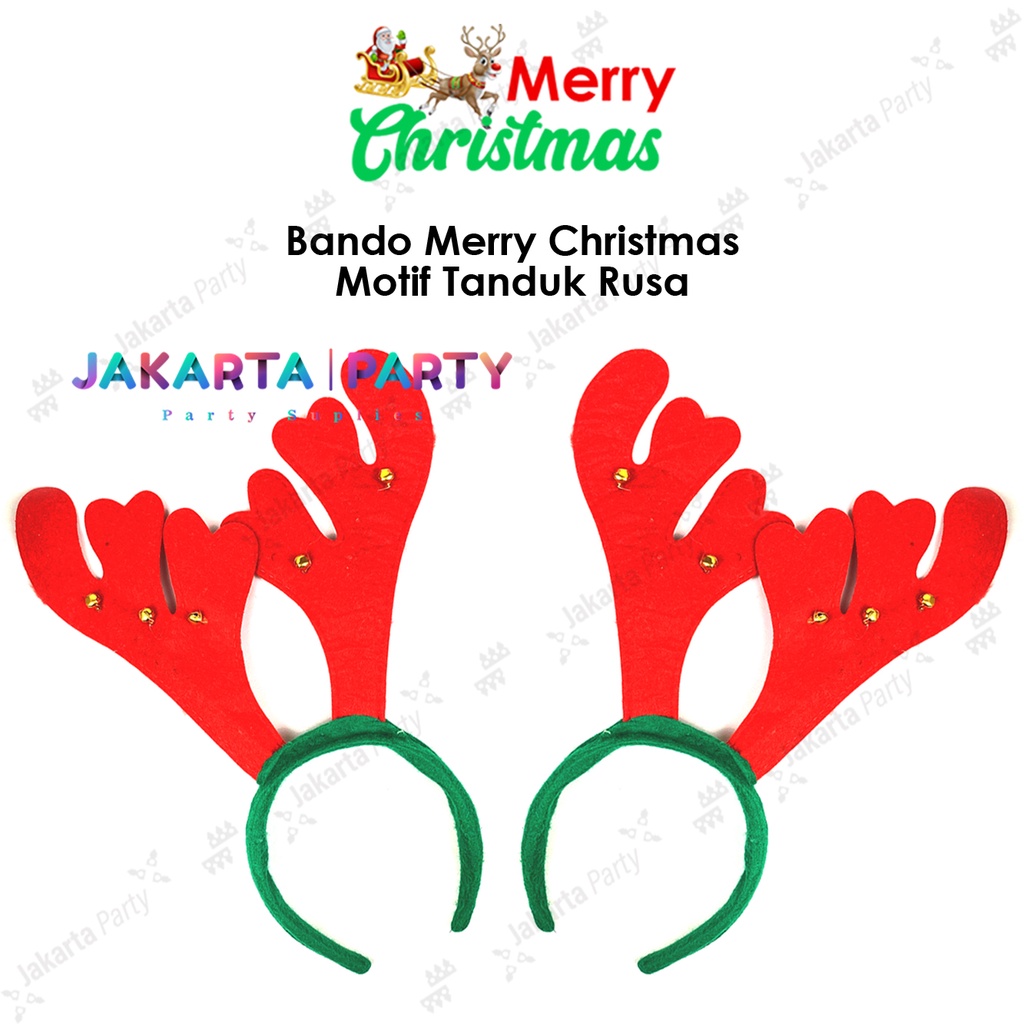 Bando Natal 17 / Bandana Natal / Head Band Christmas / Hiasan Natal