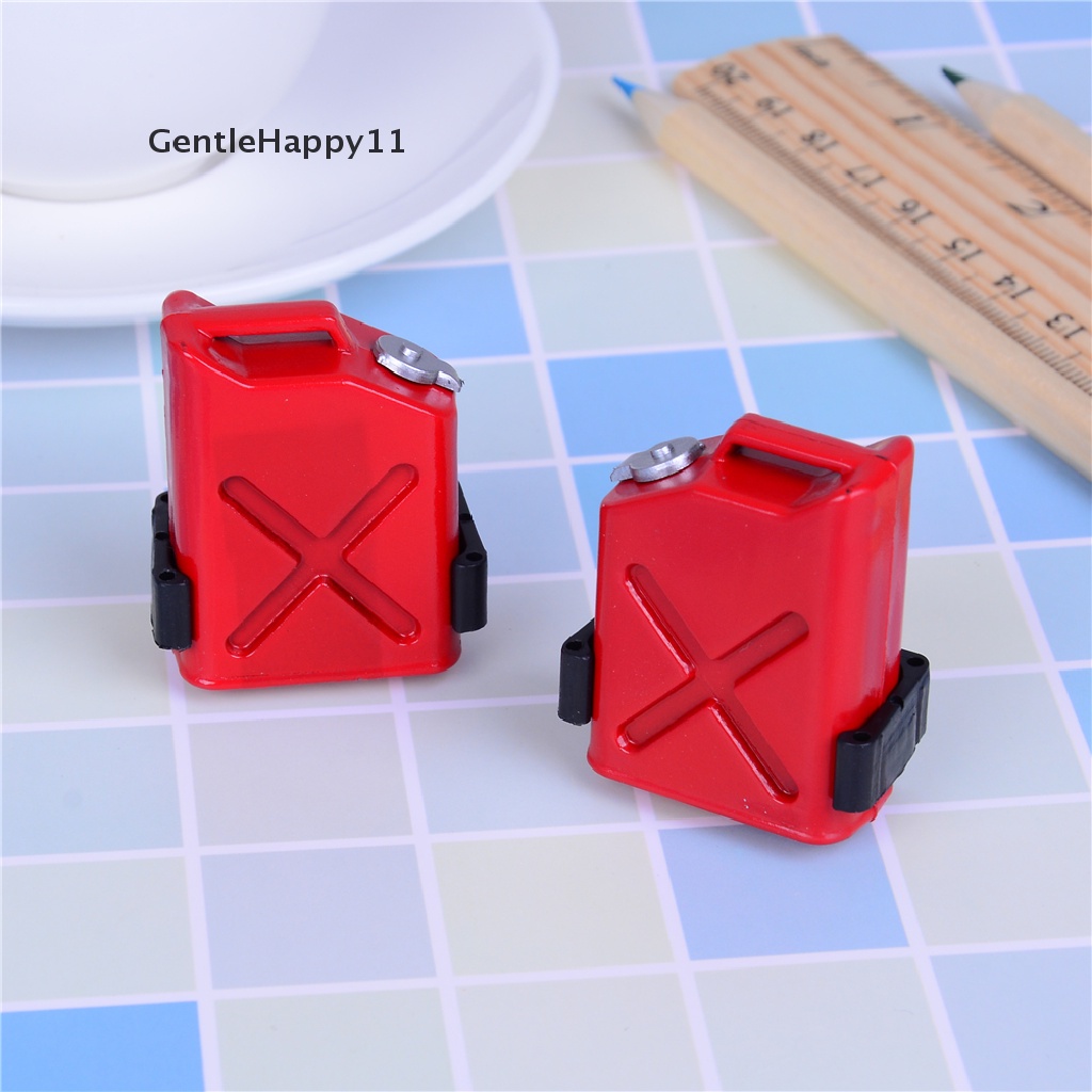 Gentlehappy 2Pcs rc rock crawler 1: 10aksesoris mini fuel tank Untuk cc01 axial scx10 id