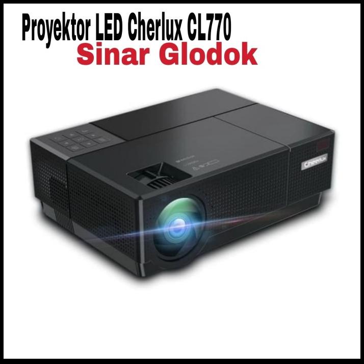 Promo Proyektor Led Cherlux Cl770 + Tv Tuner_4.000 Lumens_Full Hd