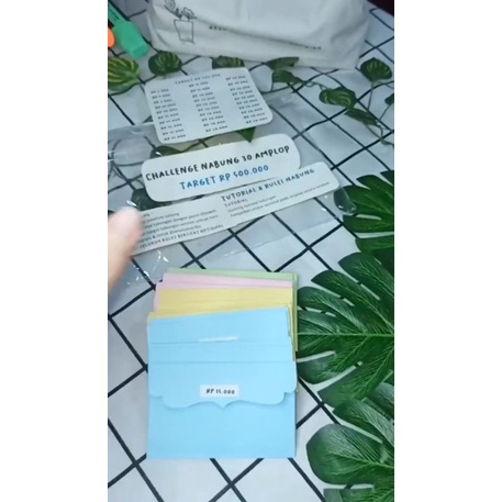 

AMPLOP MENABUNG CHALLENGE (AMPLOP KERTAS ISI 30)