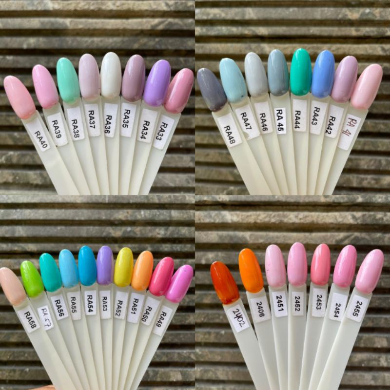 ROSALIND KODE RA 31- 58 SERI 58 WARNA KUTEK GEL POLISH SOLID COLOR SERIES