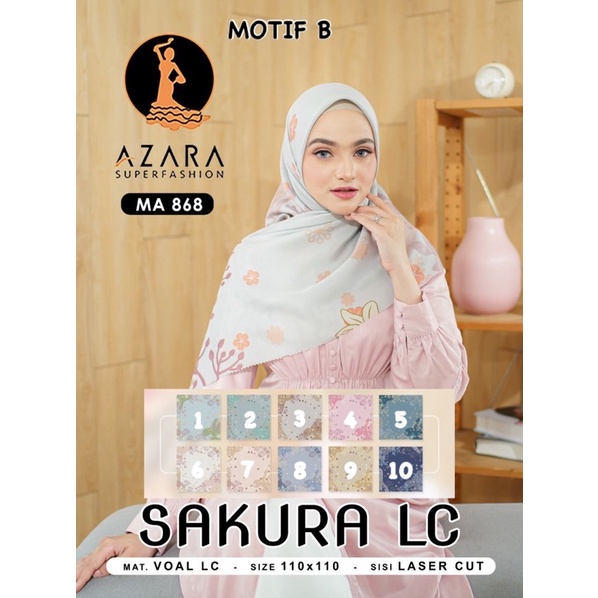 (PART 1) SEGIEMPAT MOTIF SAKURA LC