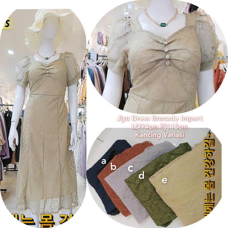 JIYU DRESS BROCADE IMPORT