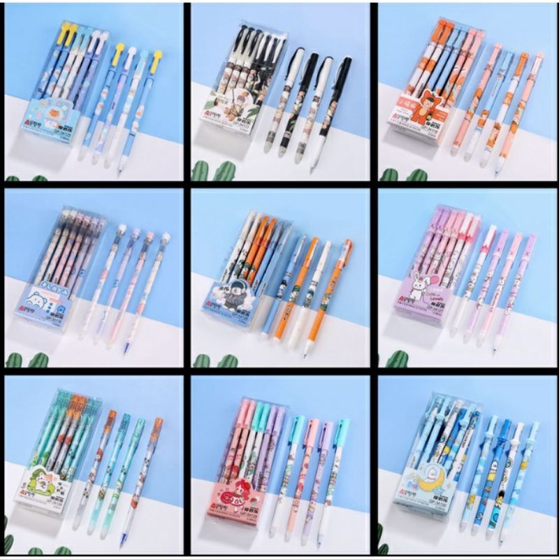 

ERASABLE GEL PEN BOLPEN BISA DI HAPUS BENTUK GEL KARAKTER