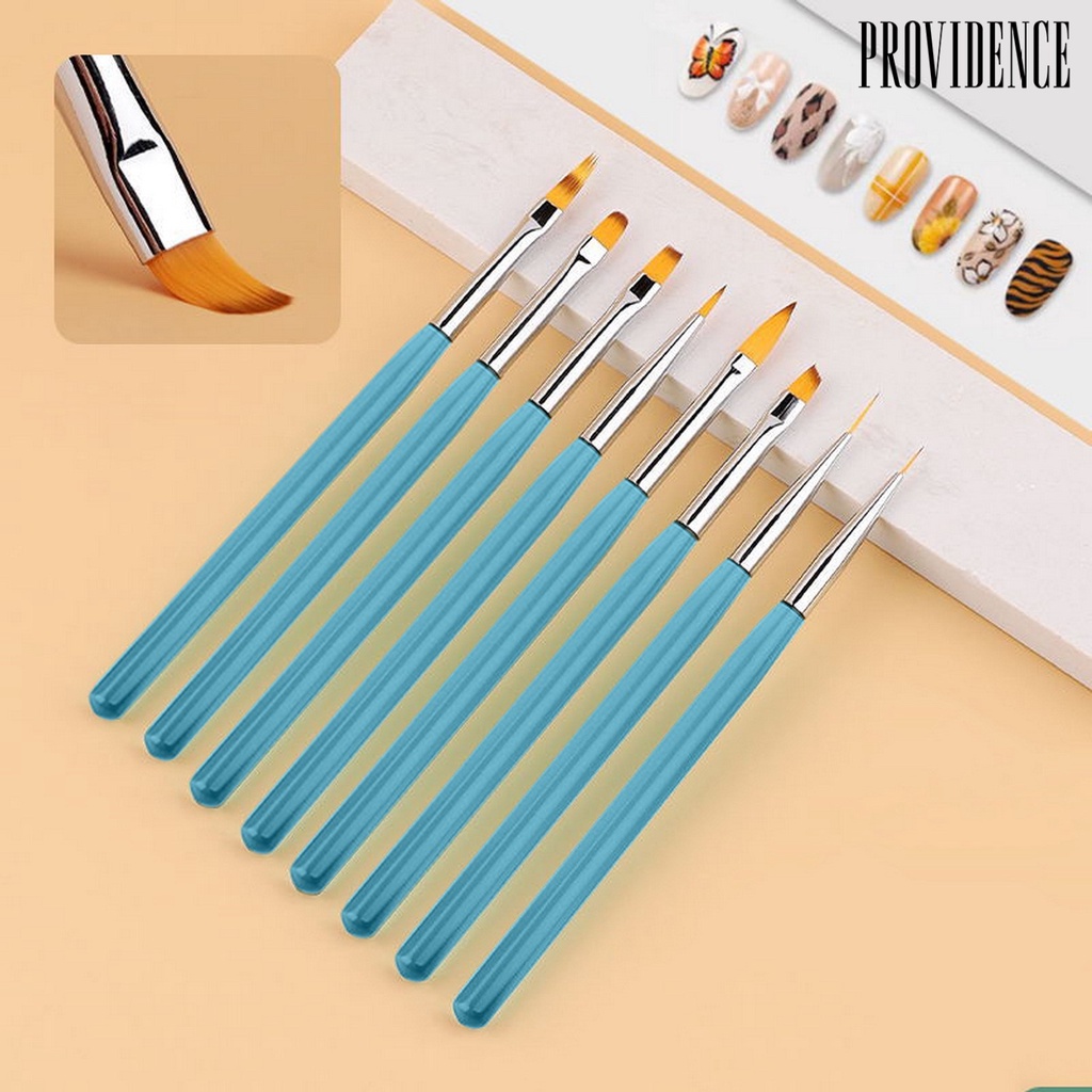 Providence 8Pcs / Set Pena Fototerapi Kuku Palsu Bahan Akrilik Untuk Nail Art / Manicure DIY