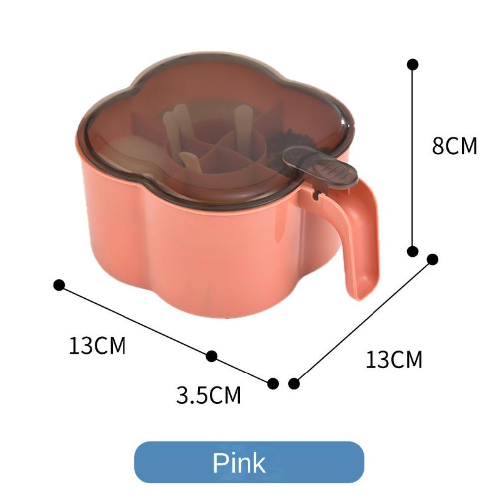 R-FLOWER Kotak Bumbu Perlengkapan Dapur Rumah Tangga BBQ Masak Herbal Organizer Garam Gula Merica Wadah Kotak Bumbu Tangki Penyimpanan Botol Wijen Dengan Tutup
