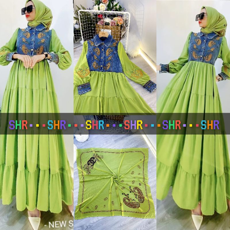 ZAVINIA-COD- NEW MIDI DRESS CERUTY JEANS SHR