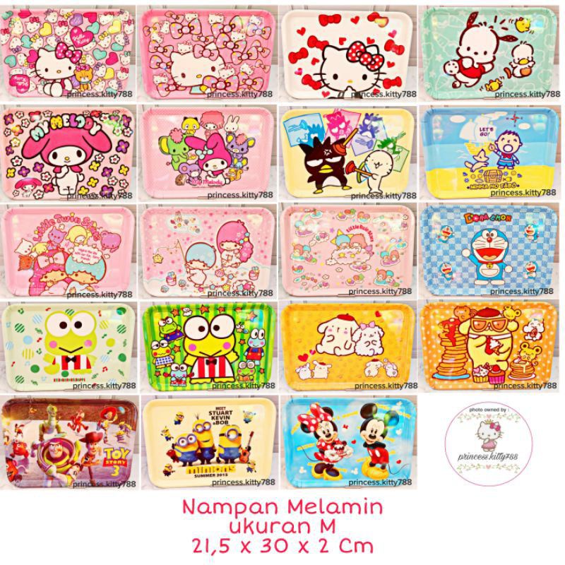 nampan piring karakter pompurin doraemon lucu