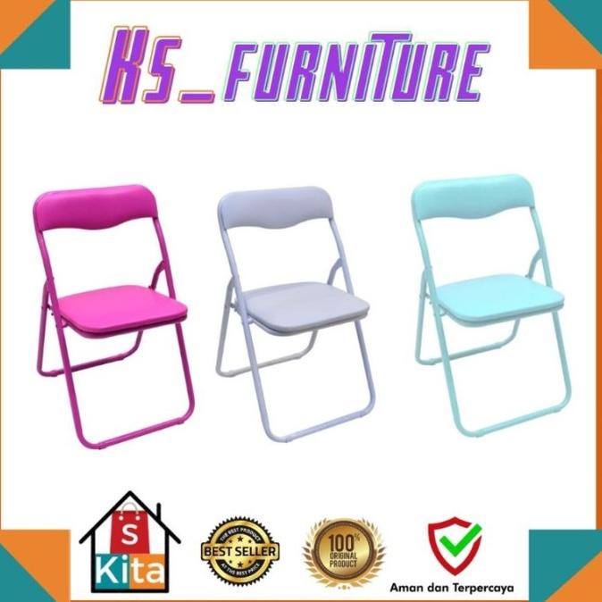 kursi anak kursi anak lipat kursi besi kursi TK taman anak stock ready