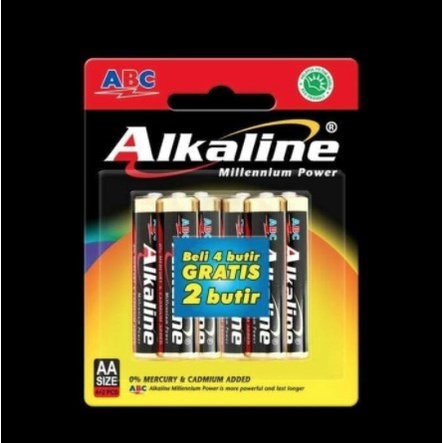 Baterai ABC Alkaline Batre Battery ORIGINAL AA / A2 / AAA / A3 / Isi 6