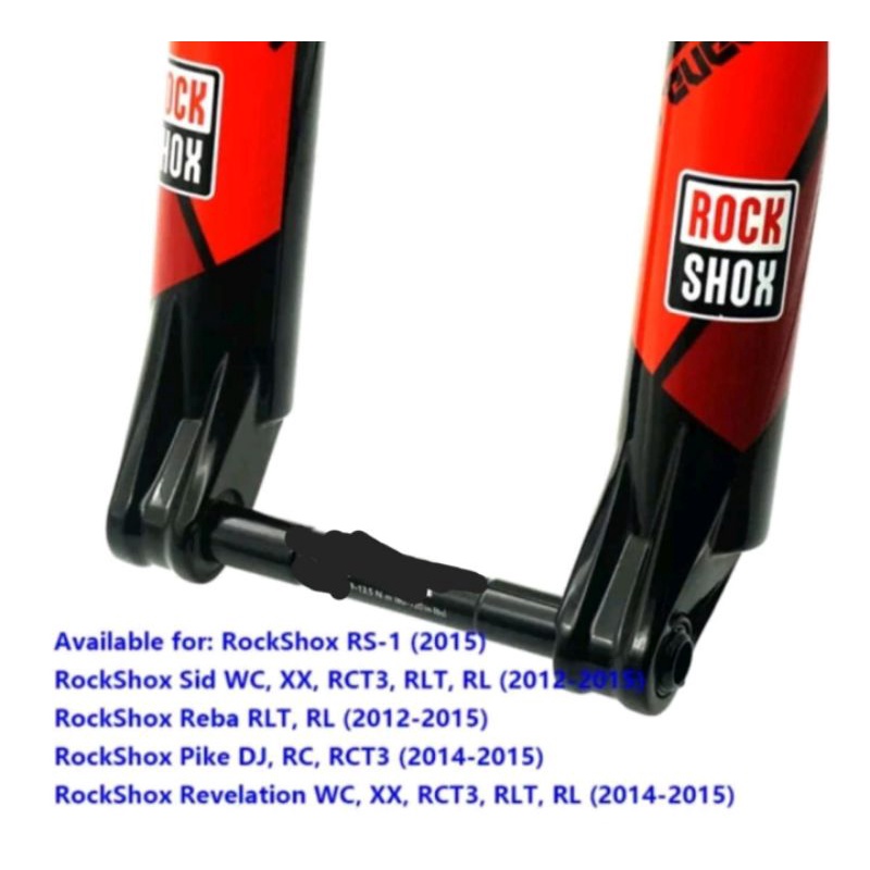 Corki Rockshox AS TA 15 x 100 mm Thru Axle 15 x 100 For Fork Rockshox TA Rock Shox