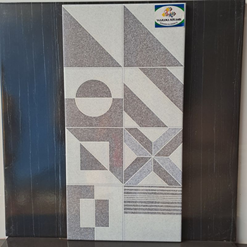 keramik dinding kamar mandi / keramik dinding dapur / keramik mulia 30x60 DUNSEN ART GREY