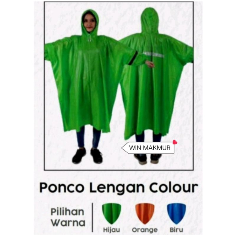 mantel ibex ponco lengan colour / mantel bagus / mantel tebal / jas hujan / jas hujan bagus / jas hujan tebal / mantel