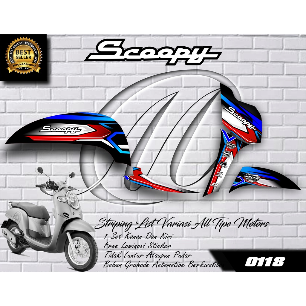 0118 STICKER LIST VARIASI SCOOPY 2017-2019 - STIKER VARIASI SCOOPY - STRIPING VARIASI SCOOPY