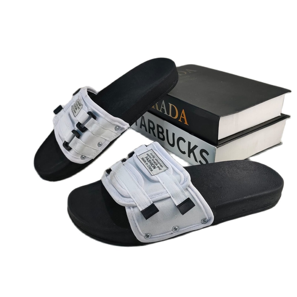 TERBARU Sandal slide pria unisexs FASHION OVAL-4
