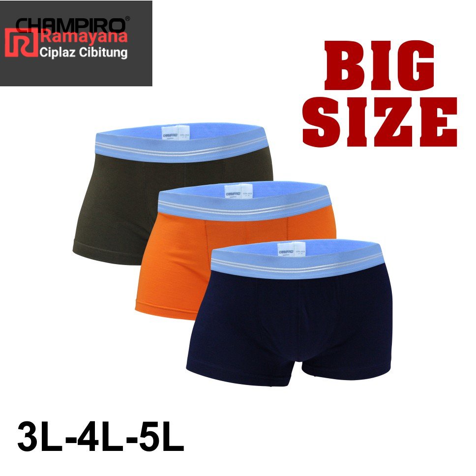 Champiro Celana Dalam Pria 3 pcs BIG SIZE Boxer C0330B / Ramayana Cibitung