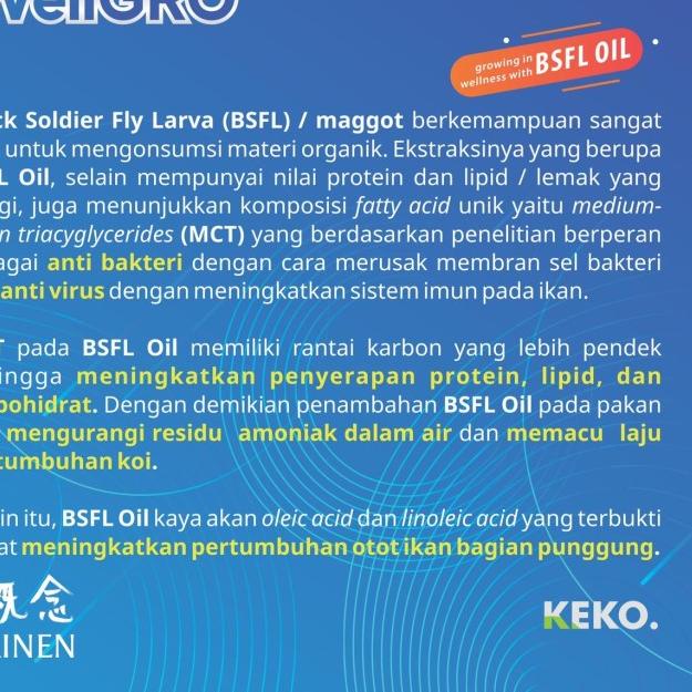 PAKAN KOI WELLGRO 2 KG M FLOATING MAKANAN IKAN KOI