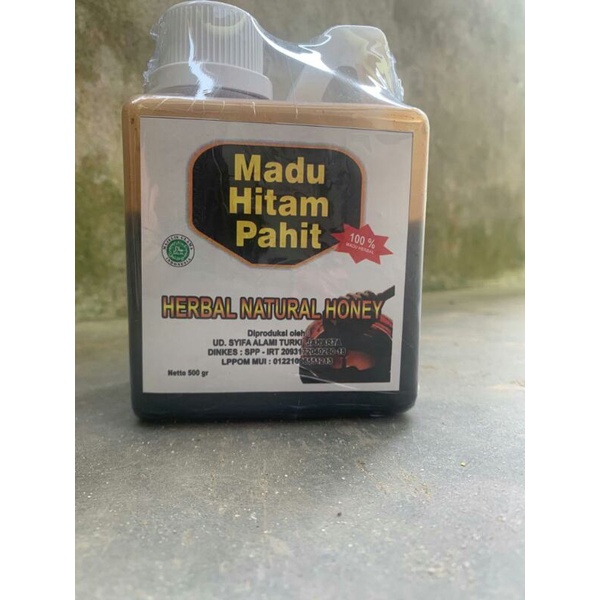 

Madu hitam pahit herbal natural honey 500gr