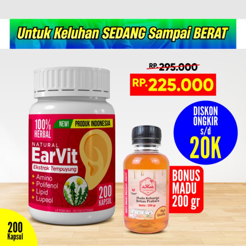 (Original) EARVIT OBAT Gendang TELINGA pecah # ZaitunKRS Exp Lama Termurah