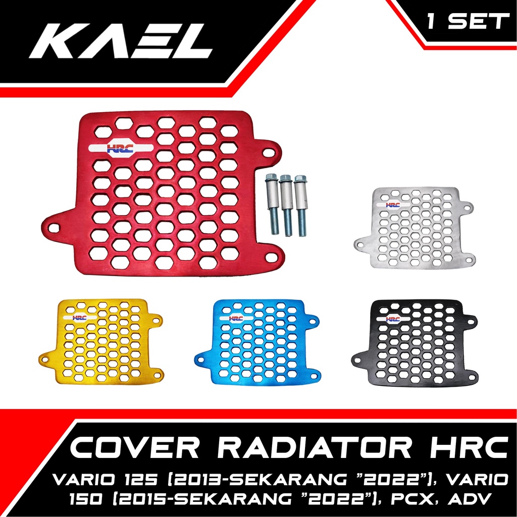 Cover Radiator Variasi HRC Honda Vario Techno 125 Old &amp; Vario 125-150 New LED 2015-2018-Sekarang 2022 &amp; PCX &amp; ADV Tutup-Tameng-Penutup