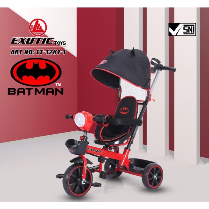 Tricycle ET- 1261-1 Sepeda 3 Roda Tiga Dorongan Anak Exotic