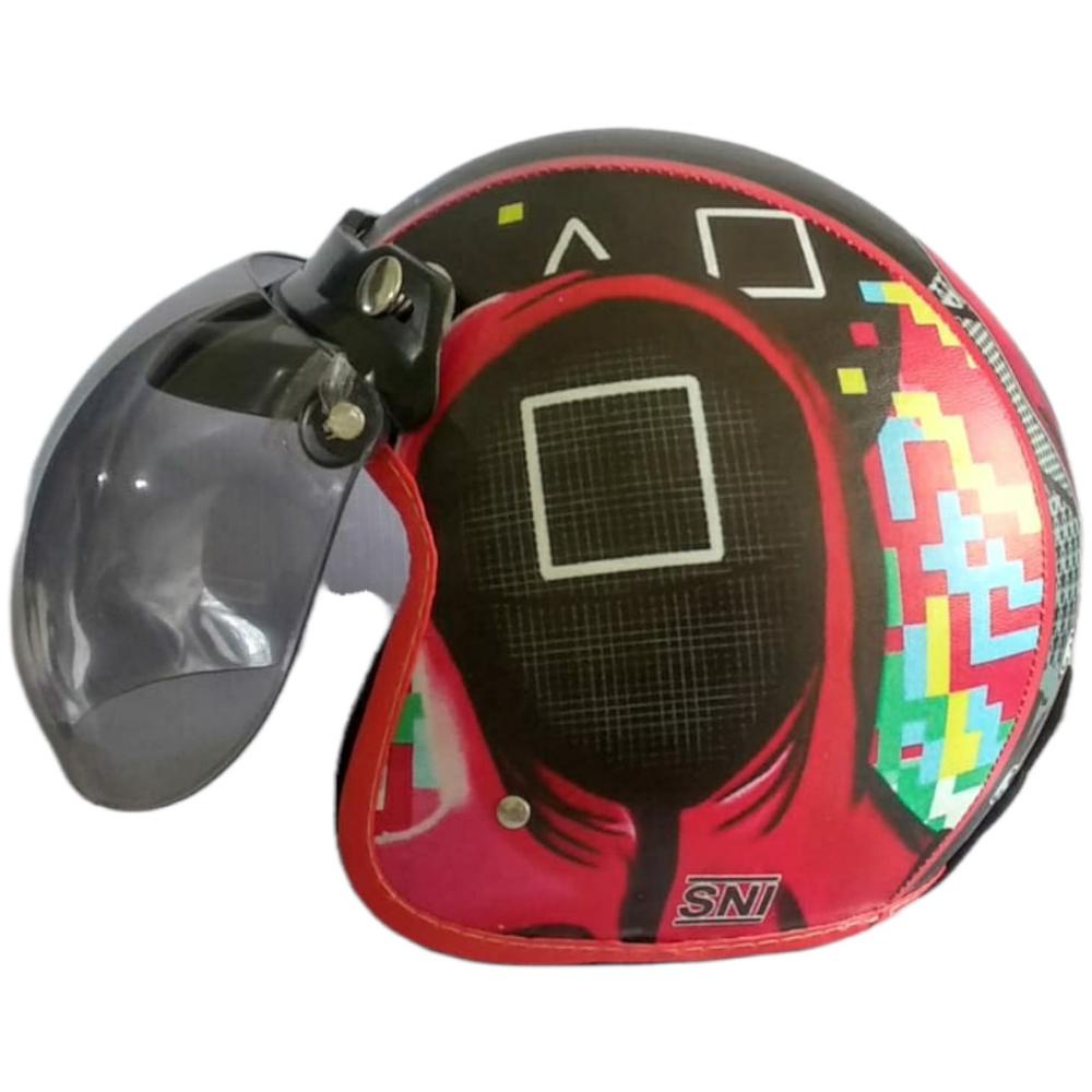 PRODUK- HELM ANAK BOGO MOTIF (SQUID GAME) .