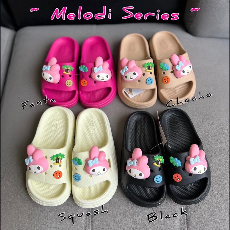 (Size 24-35) SANDAL WEDGES ANAK JELLY MOTIF MELODI