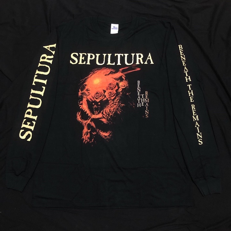 Kaos Band Sepultura - Beneath The Remains / Tshirt Band / Kaos Film / Tshirt Movie