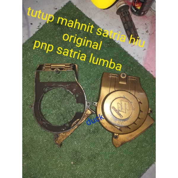 tutup blok mahnit satria hiu original luar dalam ori