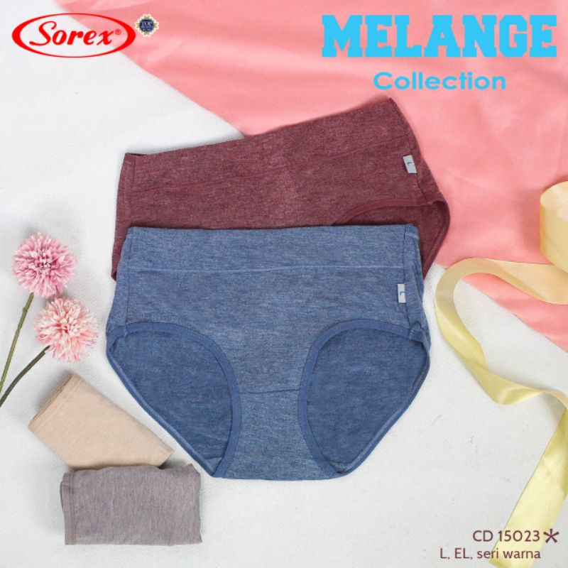 Sorex melange series 15022(M&amp;L) &amp; 15023 (L&amp;EL) celana dalam wanita