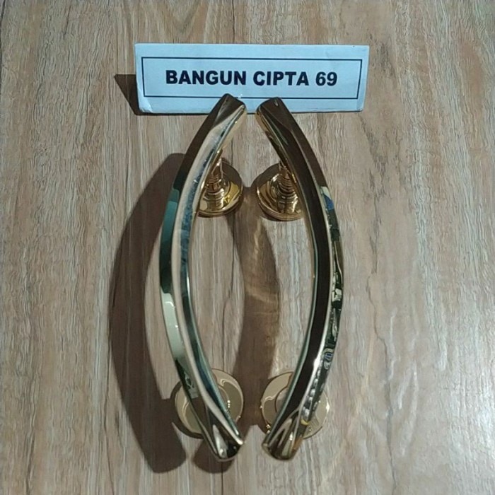 tarikan pintu warna gold pull handle pintu lengkung