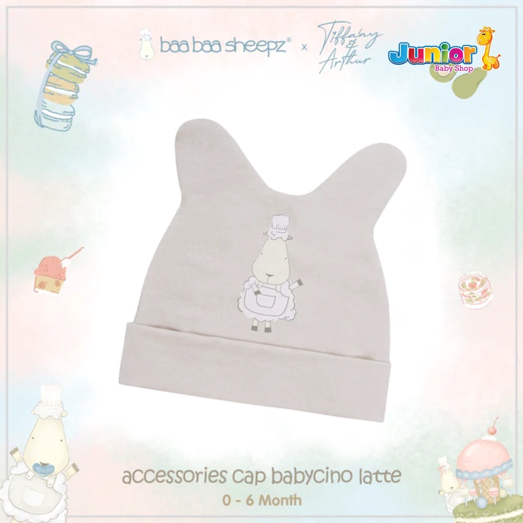 Baabaasheepz Cap X Tiffany&amp;Arthur Baabaachef - Topi Bayi