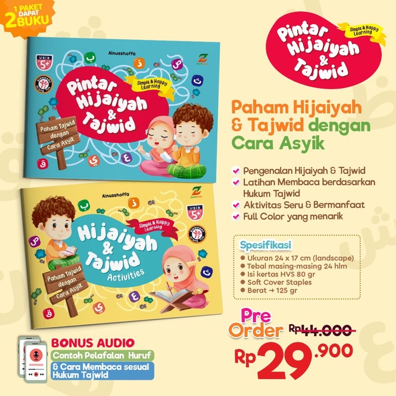 

Buku pintar hijaiyah dan tajwid
