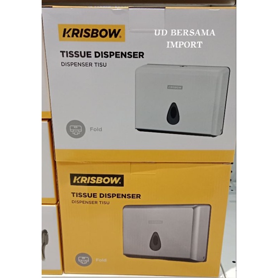 KRISBOW Dispenser Tissue Lipat/Tempat Tisue/Tempat Tisu dinding