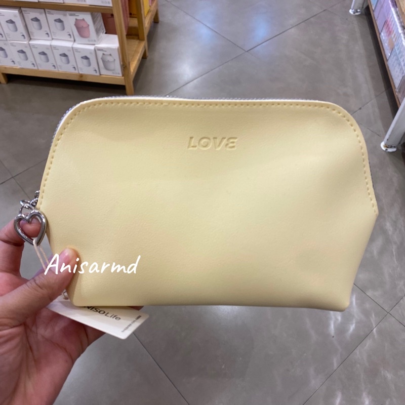 macaron cosmetic bag miniso / cosmetic bag / pouch makeup miniso / tempat makeup