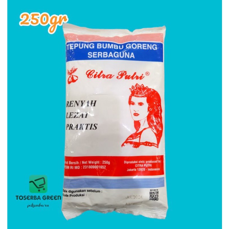 

Citra Putri Tepung Bumbu Goreng Serbaguna 250gr